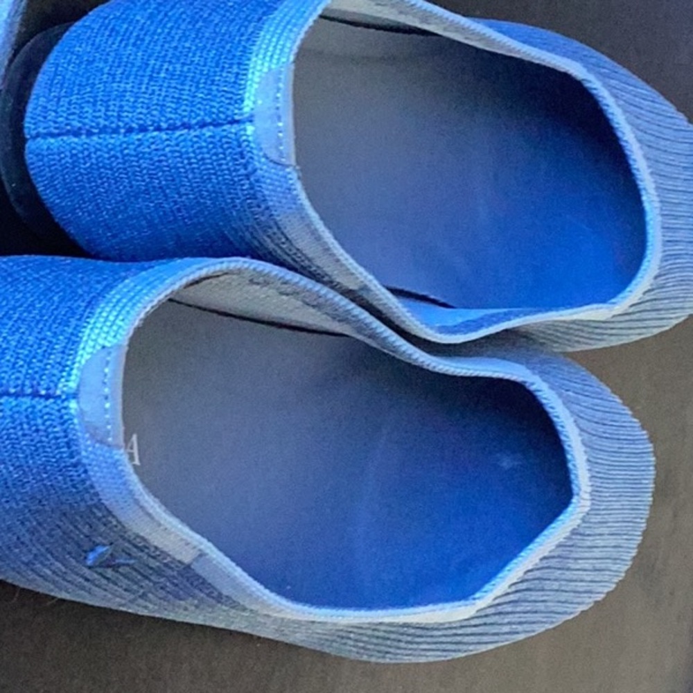 Blue Vivala square toe flats